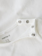 NAME IT Tokan Long Sleeve Top Cloud Dancer flat front view