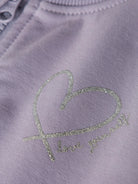 NAME IT Taika Sweat Cardigan Lavender Gray back view