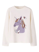 NAME IT Tearta Long Sleeve Top Dawn Pink model front view