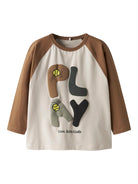 NAME IT Tilaso Long Sleeve Regular Top Pumice Stone detail view