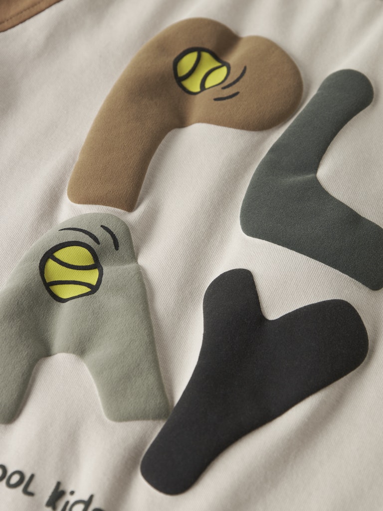 Boys Tilaso Long Sleeve Regular Top-Pumice Stone-Close Up View