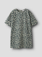 NAME IT Belate Short Sleeve Dress Shadow model front view