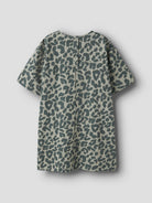 NAME IT Belate Short Sleeve Dress Shadow flat front view