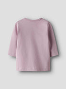 Girl's Bisa Long Sleeve Top-Pink-Back View