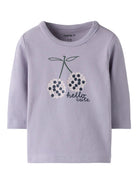 Girl's Bisa Long Sleeve Top-Lavender-Front View