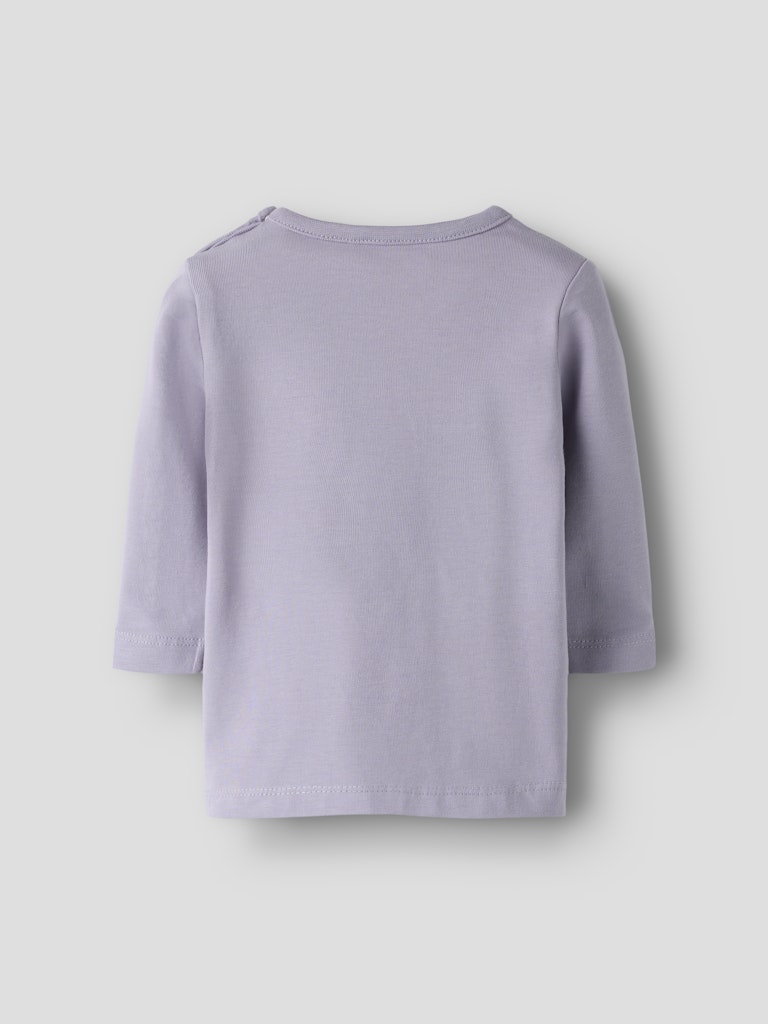 Girl's Bisa Long Sleeve Top-Lavender-Back View
