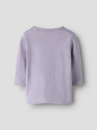 Girl's Bisa Long Sleeve Top-Lavender-Back View