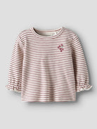 NAME IT Bripa Long Sleeve Top Oxblood Red front view