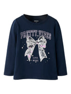 NAME IT Betua Long Sleeve Top Shadow model front view