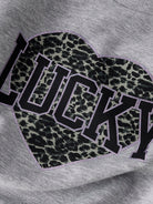 NAME IT Bima Long Sleeve Short Sweat Lilac Marble side view