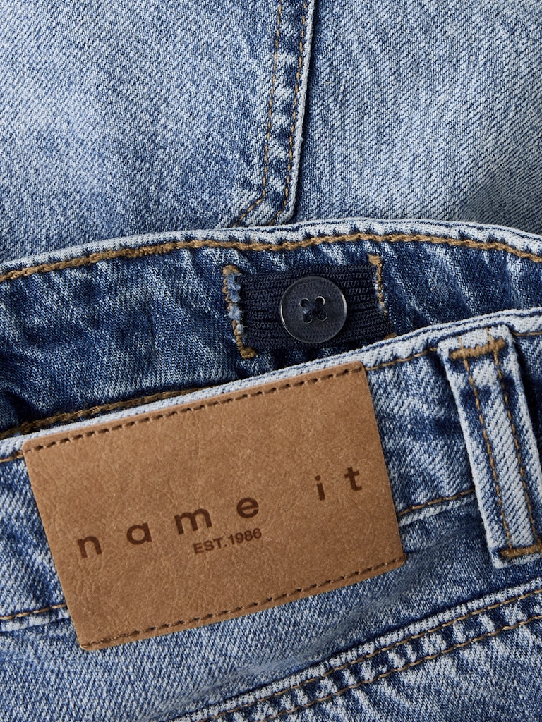 NAME IT Emma Denim Skort Medium Blue Denim flat front view