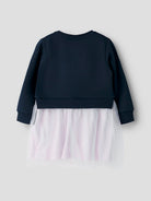 NAME IT Bianja Sweat Dress Lavender Gray back view