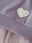 NAME IT Bianja Sweat Dress Lavender Gray side view