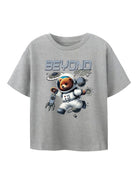 NAME IT Difus Top GREY MELANGE front view