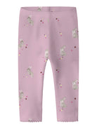 NAME IT Diakab Legging Fragrant Lilac model front view