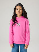 NAME IT Diviana Long Sleeve Hoodie Strawberry Moon front view