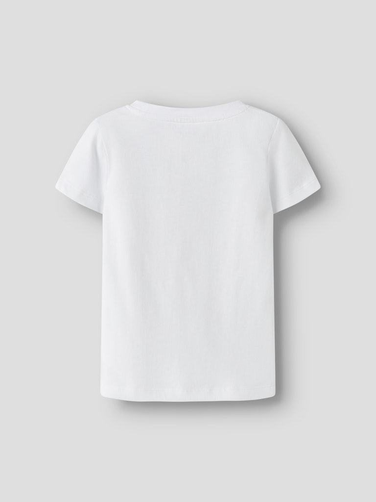 White t-shirt on a light gray background