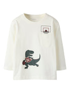 NAME IT Vilian Long Sleeve Regular Top Cloud Dancer front view