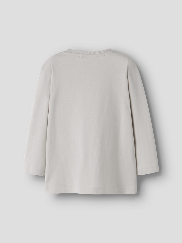 Boys Vilian Long Sleeve Regular Top-Shadow-Pumice Stone-Back View