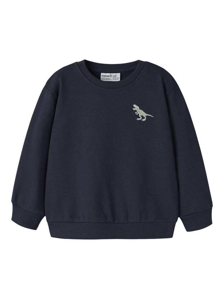 Boys Vallen Long Sleeve Sweat-Navy Blazer-Front View