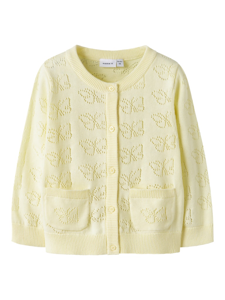 NAME IT Fiaja Knit Cardigan Pear Sorbet detail view