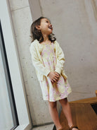 NAME IT Fiaja Knit Cardigan Pear Sorbet back view