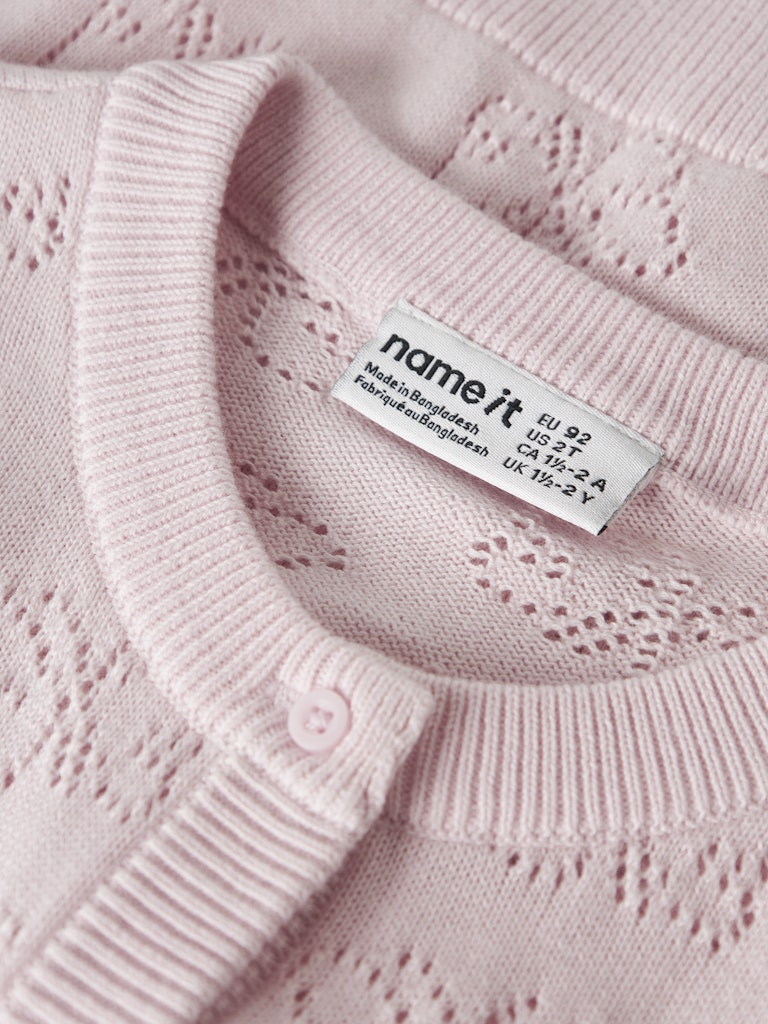 NAME IT Fiaja Knit Cardigan Pear Sorbet alternate view