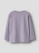 NAME IT Valiane Long Sleeve Regular Top Lavender Gray back view