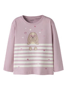 NAME IT Valiane Long Sleeve Regular Top Lavender Gray alternate view