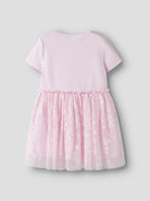 NAME IT Floral Dress Cradle Pink model front view