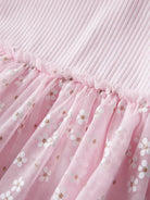 NAME IT Floral Dress Cradle Pink detail view