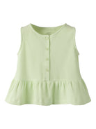 NAME IT Filukaz Kid Girl Top Lime Cream model front view