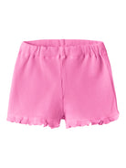 NAME IT Filukaz Toddler Girl Shorts Lime Cream front view