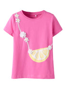 NAME IT Fentaz Kid Girl Top Strawberry Moon front view