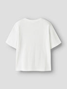 White t-shirt on a light gray background