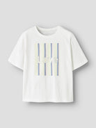 White t-shirt with 'LOVE' graphic on a gray background