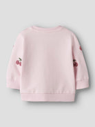NAME IT Fairy Light Sweat Cradle Pink model front view