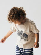 NAME IT Feath Kid Boy T-Shirt Vintage Indigo detail view
