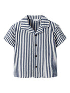 NAME IT Fedenis Shirt-13227255 Chateau Gray model front view