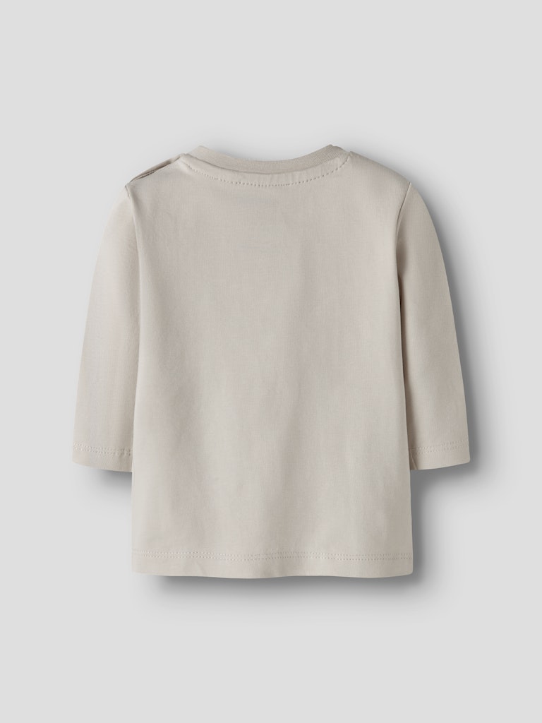 Boys Vobbi Long Sleeve Top-Pumice Stone-Back View