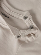 NAME IT Vobbi Long Sleeve Top CLOUD DANCER flat front view