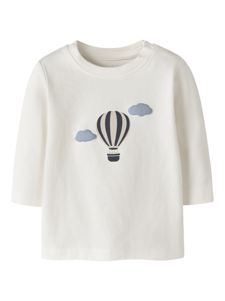 Boys Vobbi Long Sleeve Top-Cloud dancer-Front View