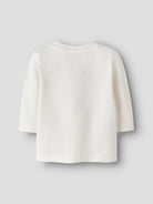 NAME IT Vobbi Long Sleeve Top CLOUD DANCER close up view