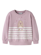 NAME IT Valona Long Sleeve Long Sweat Dawn Pink front view