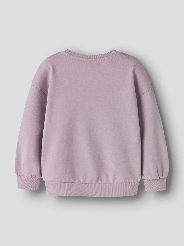 NAME IT Valona Long Sleeve Long Sweat Dawn Pink back view