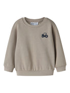 NAME IT Vallen Long Sleeve Sweat Vintage Khaki front view