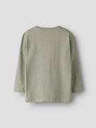 NAME IT Vilian Long Sleeve Regular Top Pumice Stone full front view