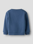 NAME IT Silian Long Sleeve Sweatshirt Vintage Indigo model front view