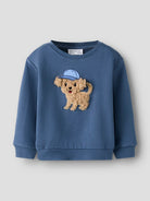 NAME IT Silian Long Sleeve Sweatshirt Vintage Indigo front view
