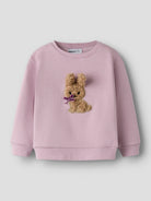 NAME IT Silia Long Sleeve Sweatshirt Dawn Pink front view